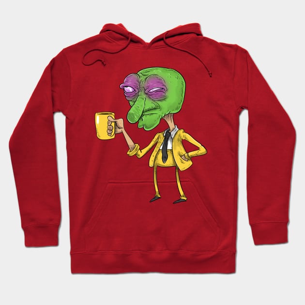 the mask before coffee Hoodie by idrawcartoons